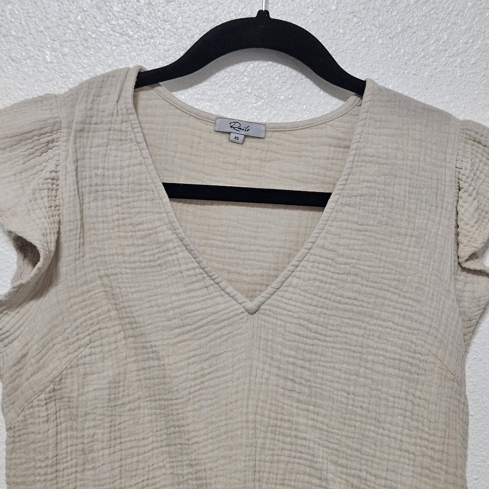 Rails 100% cotton cropped top size xs - Picture 2 of 11